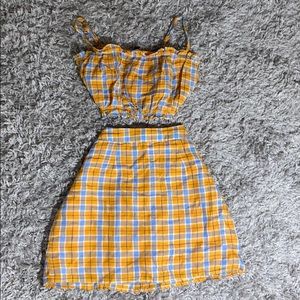 Crop top and skirt set